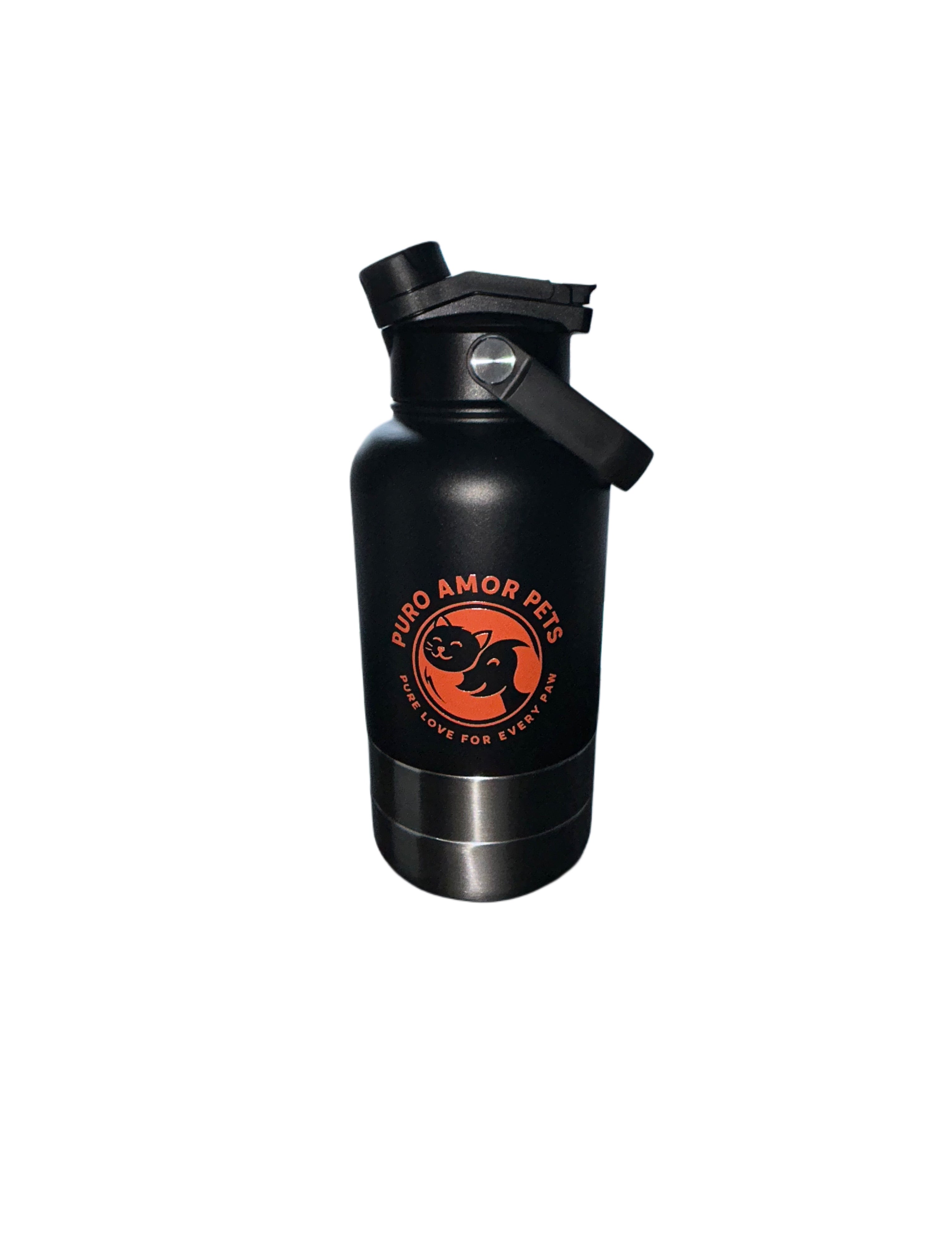 Puro Amor Pets 3-in-1 Portable Food & Water Bottle