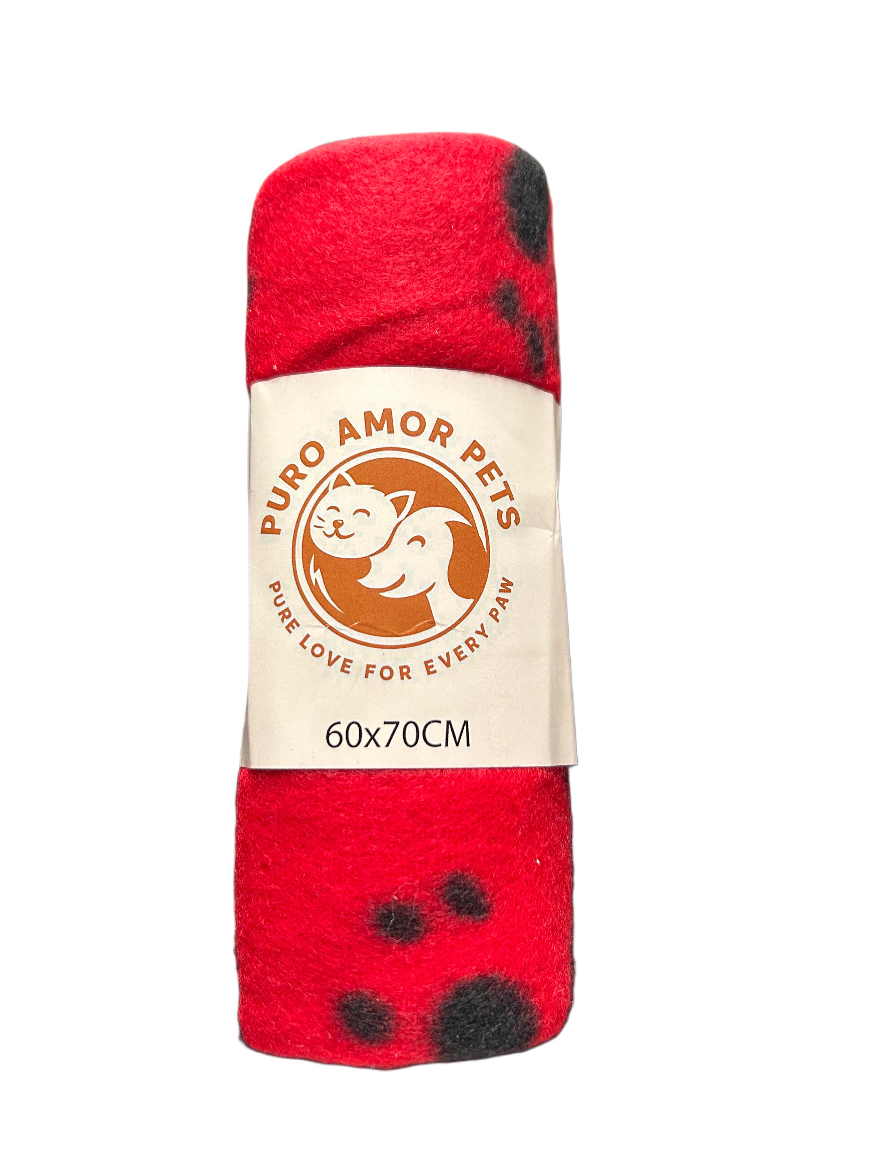 Puro Amor Pets Cozy Paw Fleece Blanket