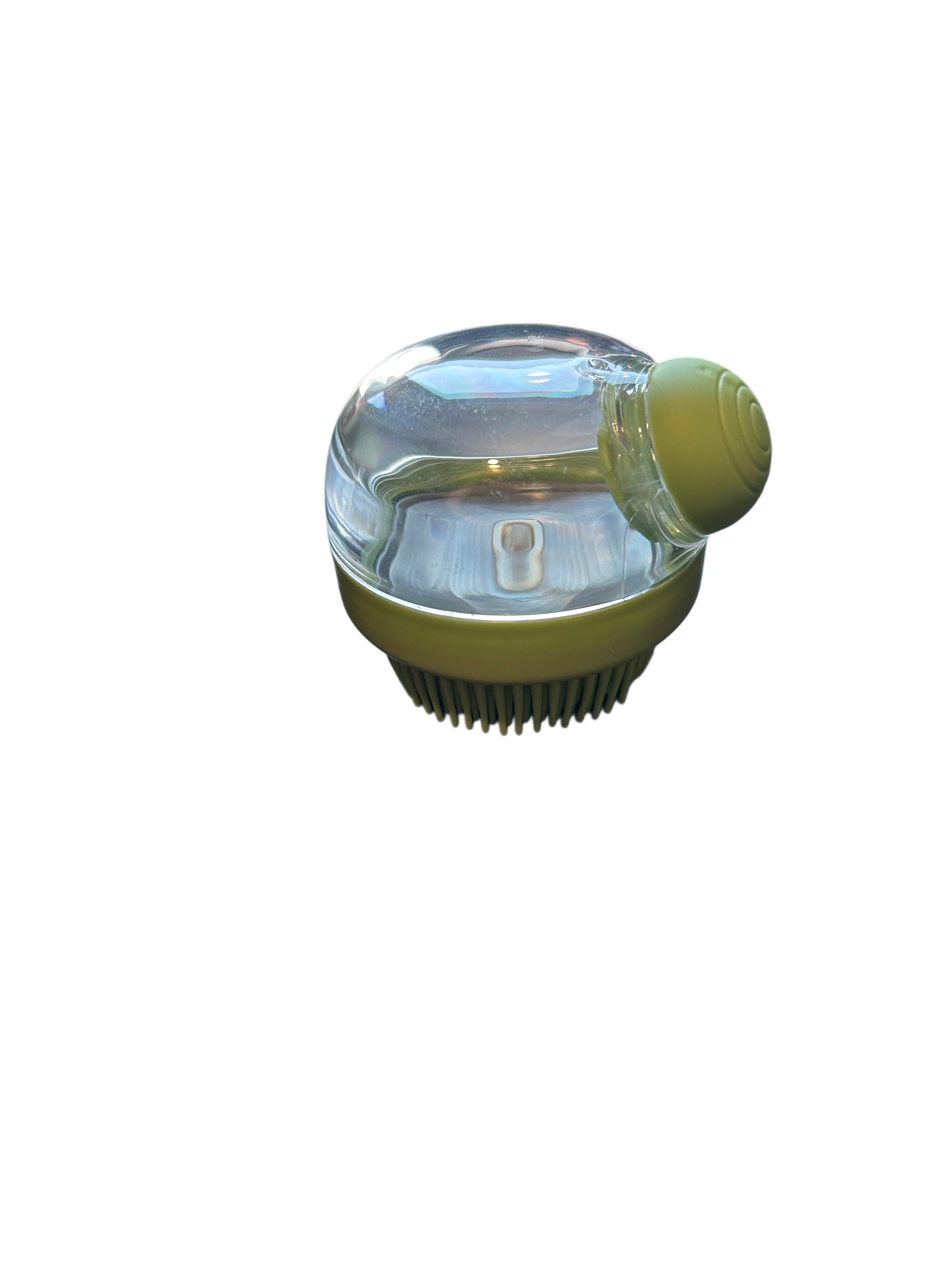 Puro Amor Pets Silicone Pet Shampoo Massage Brush With Built-In Soap Dispenser