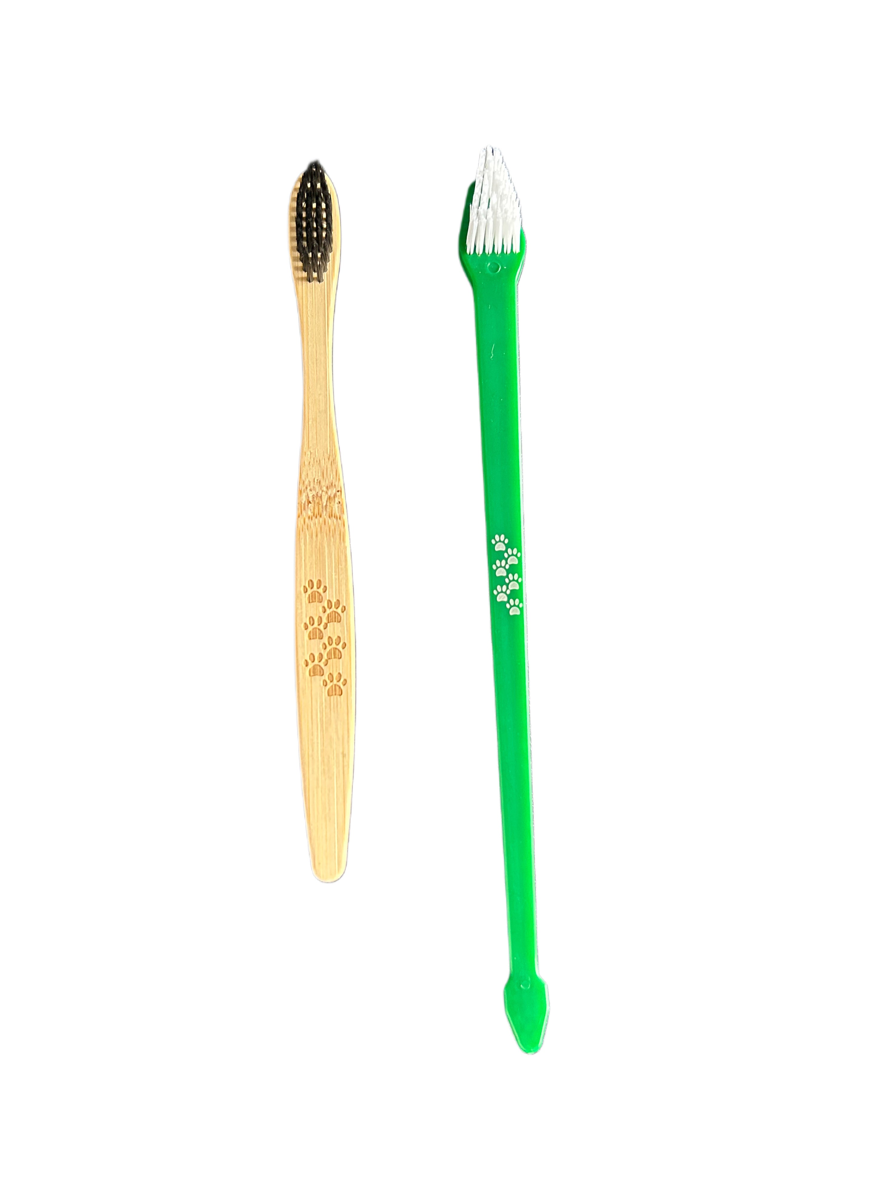 Puro Amor Pets Bamboo & Dual-Head Toothbrush Set for Dogs & Cats