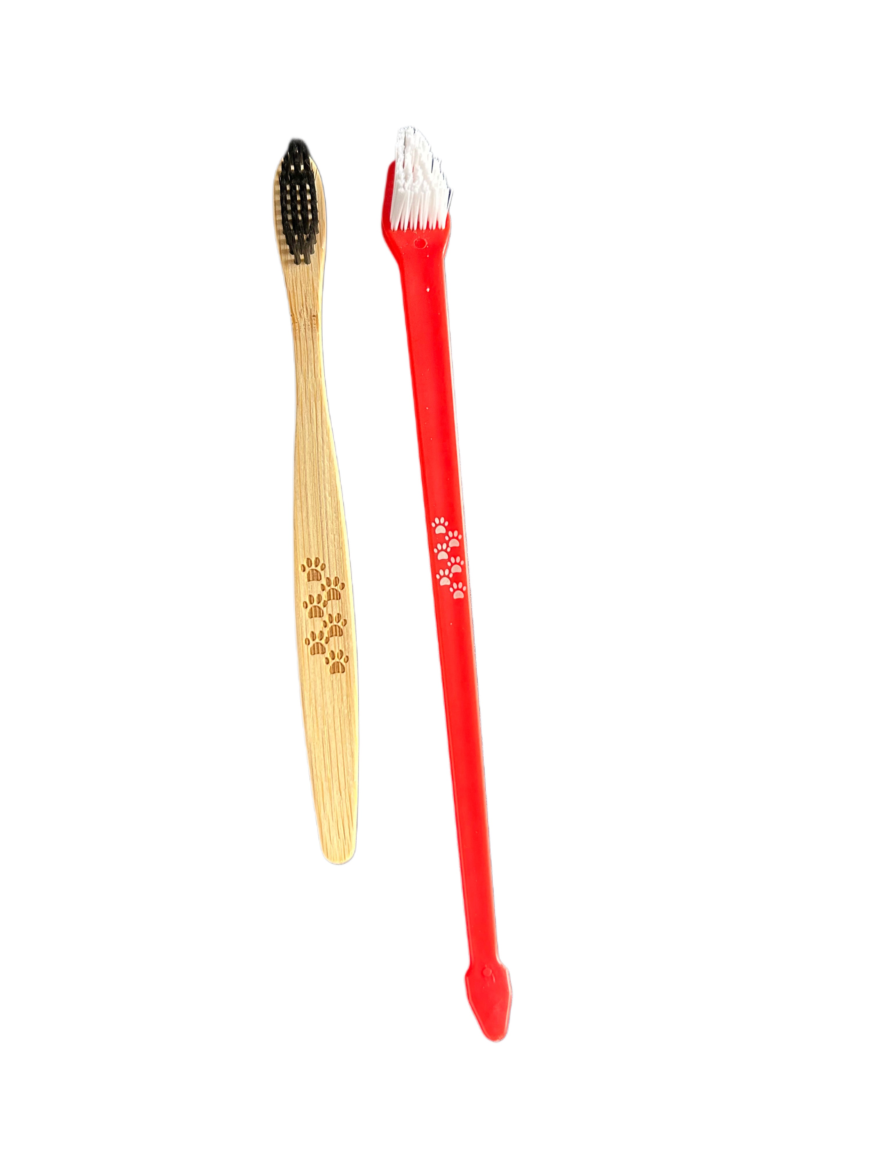 Puro Amor Pets Bamboo & Dual-Head Toothbrush Set for Dogs & Cats