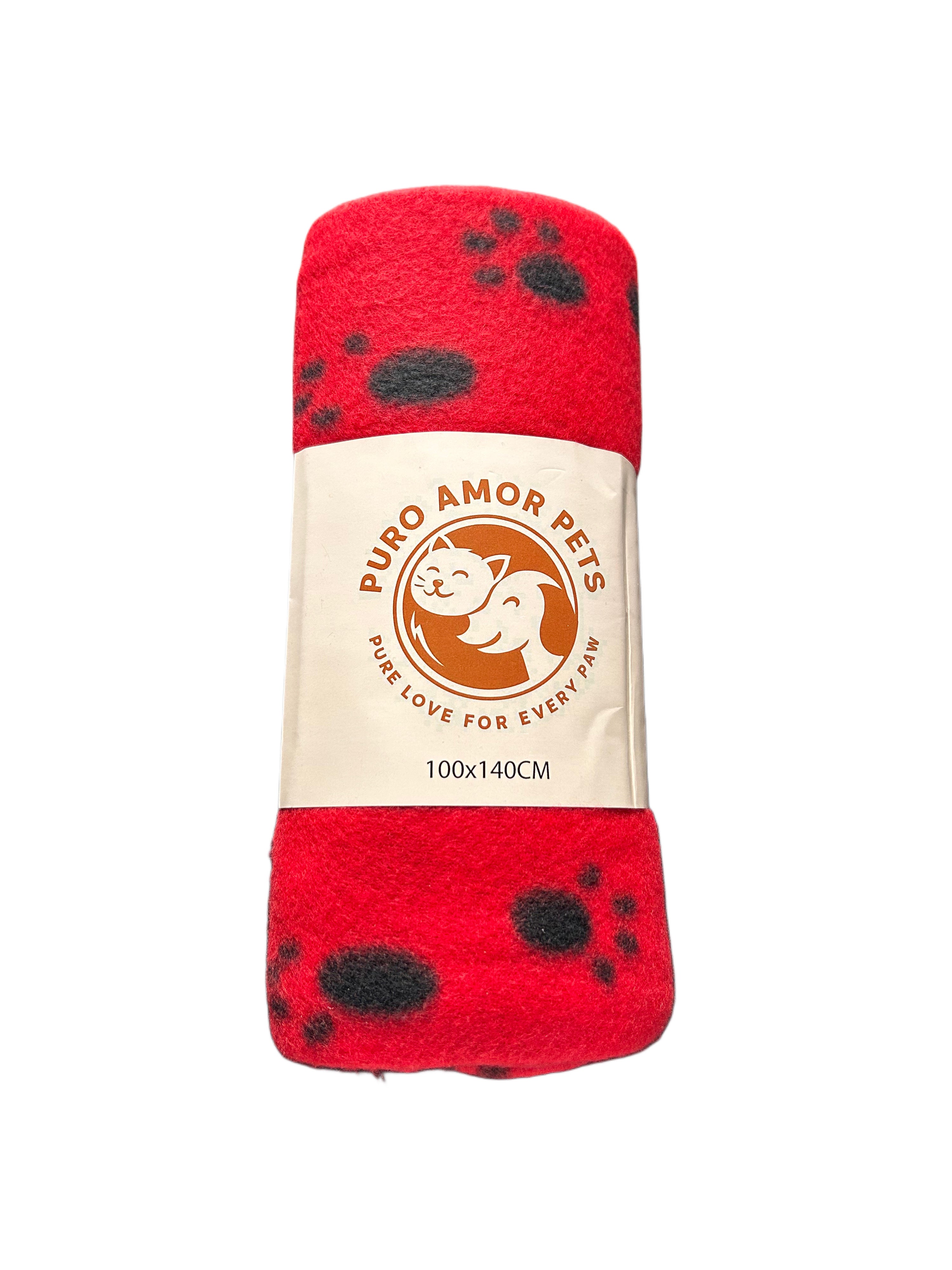 Puro Amor Pets Cozy Paw Fleece Blanket